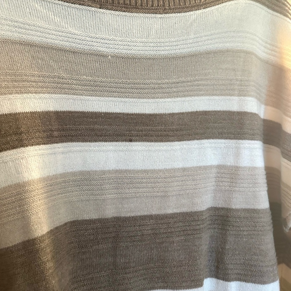 New York & Company Brown and Cream Striped Sweater - Picture 5 of 5